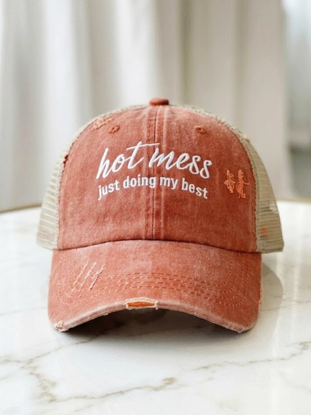 Ladies Hot Mess Express Hat - Orange